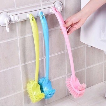 2 Sided Toilet Bowl Brush Long Handle 1163