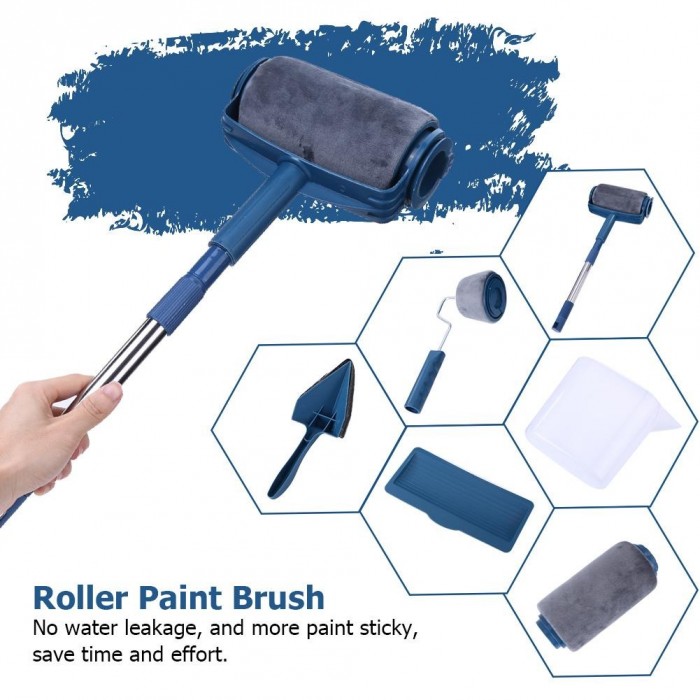 6 in 1 Paint Roller Paint Brush 6 pcs Set 1014