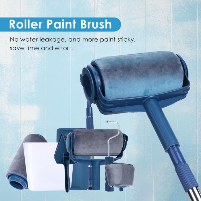 6 in 1 Paint Roller Paint Brush 6 pcs Set 1014