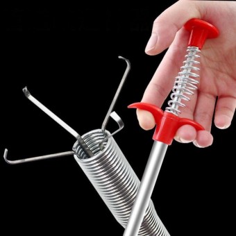 160cm Drain Clog Remover Tools Spring Hand Gripper 1230