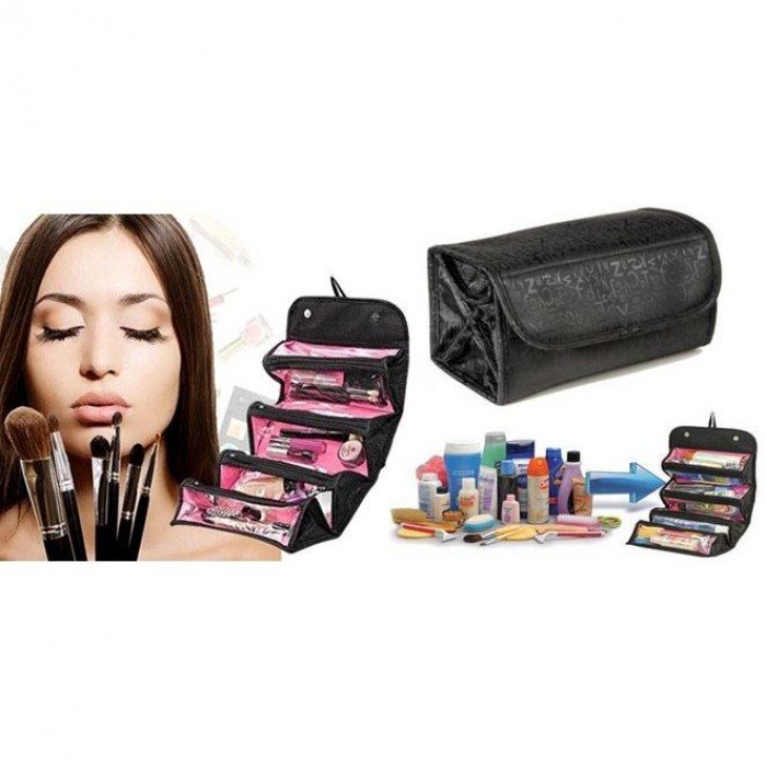 Roll-N-Go Cosmetic Bag Travel Makeup Skin Care Toiletries Pouch Bag Organizer 1324-ROL