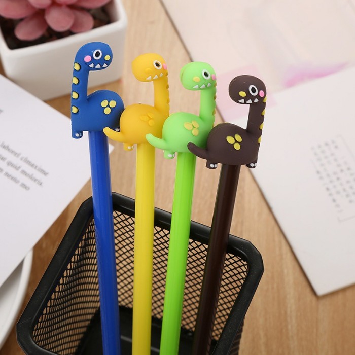 Dinosaur Carton Animal Ball Point Cute Pen Stationery Children Student Prize Gift 4103 Alat Tulis Pe