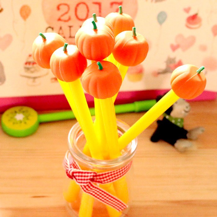 Pumpkin Carton Animal Ball Point Cute Pen Stationery Children Student Prize Gift 4119 Alat Tul