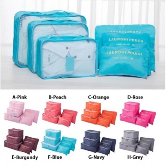 Extra Large 6 Pcs Travel Organizer Bags 3102