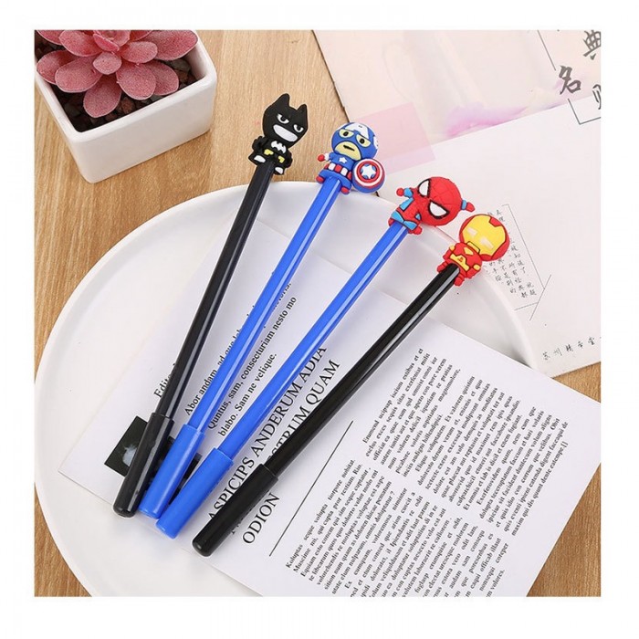 Cute Hero Carton Ball Point Pen School Kid Children Student Pen 4098