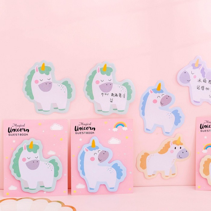 Unicorn Sticky Note Pad Office School Student Business Gift Prize 4077