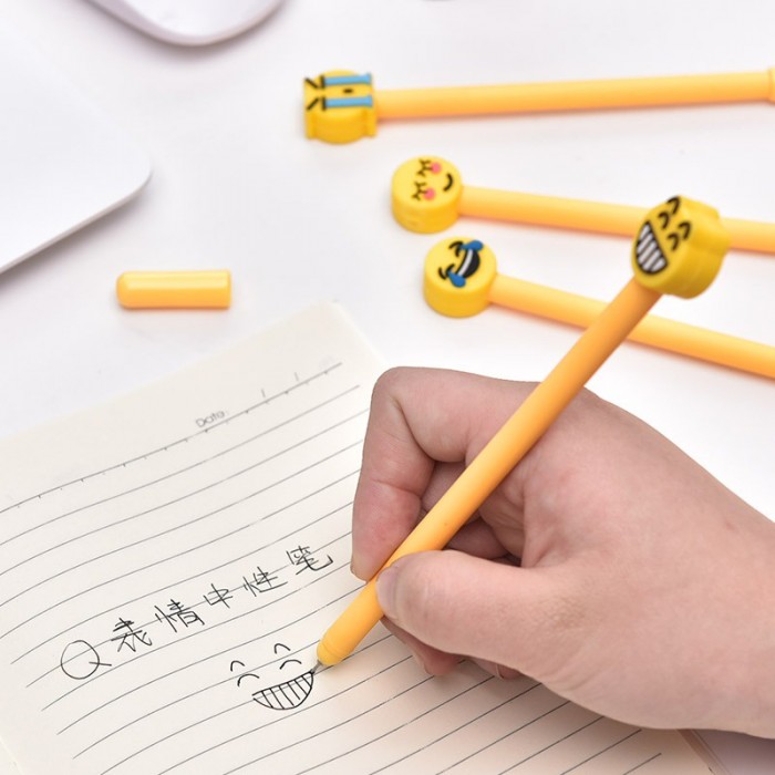 Smile Face Ball Point Pen School Kid Children Student Pen 4092