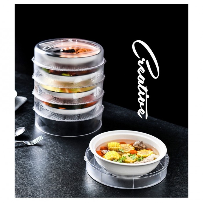 5Pcs Set Food Cover Dust Proof Container 0207