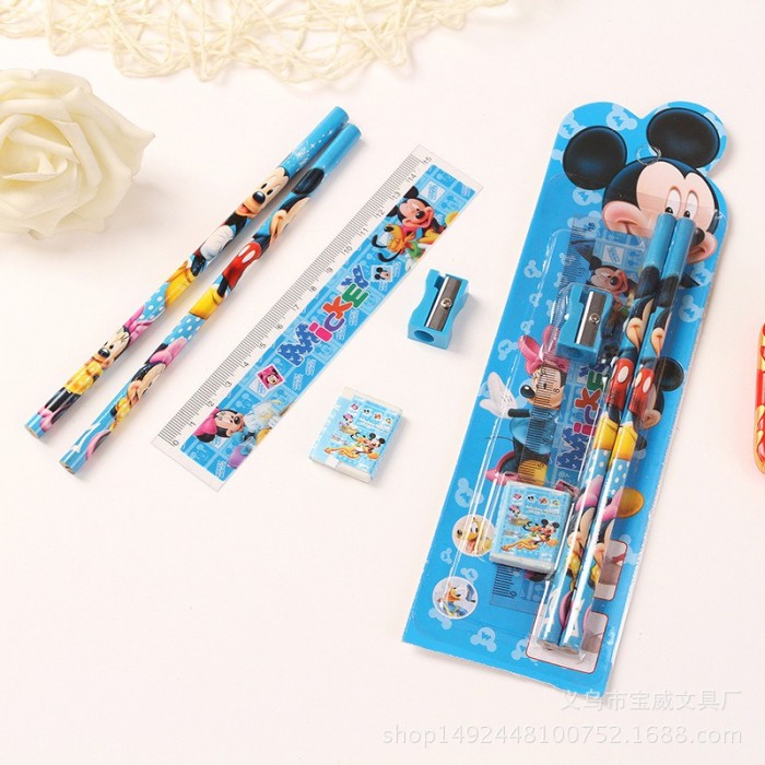 5 IN 1 Stationery Set Kids Kindergarden Children Student Free Gift Prize 4053 Set Alat Tulis K