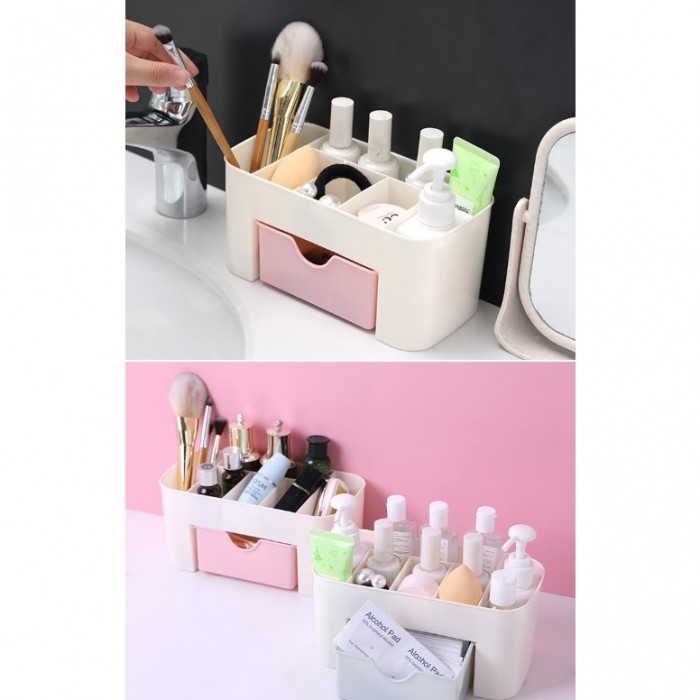 Table Top Cosmetic Make-up Box Home Storage Stationery 1185