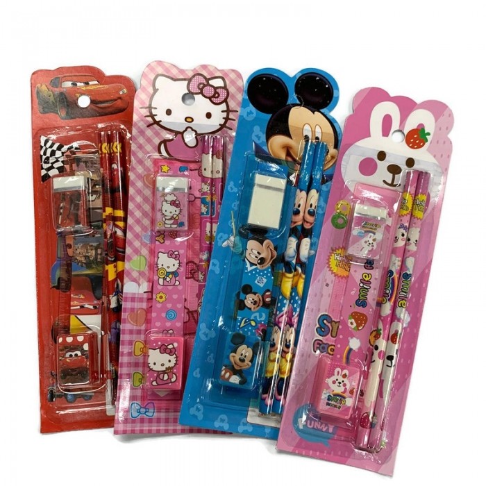 5 IN 1 Stationery Set Kids Kindergarden Children Student Free Gift Prize 4053 Set Alat Tulis K