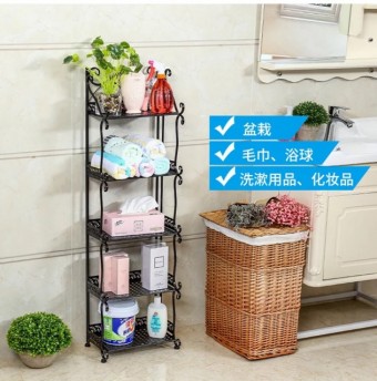 Euro Style 5-Tier Kitchen Bathroom Storage Rack 0049