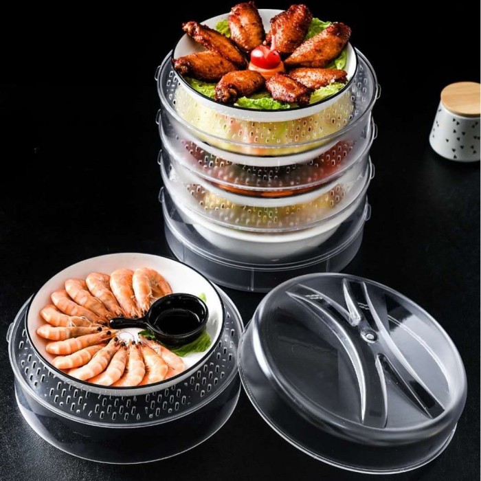 5Pcs Set Food Cover Dust Proof Container 0207