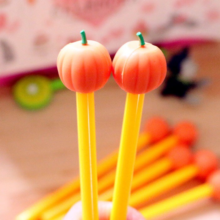 Pumpkin Carton Animal Ball Point Cute Pen Stationery Children Student Prize Gift 4119 Alat Tul