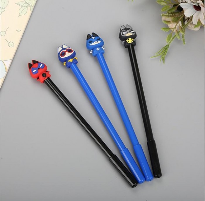 Cute Carton Cat Ball Point Pen School Kid Children Student Pen 4097