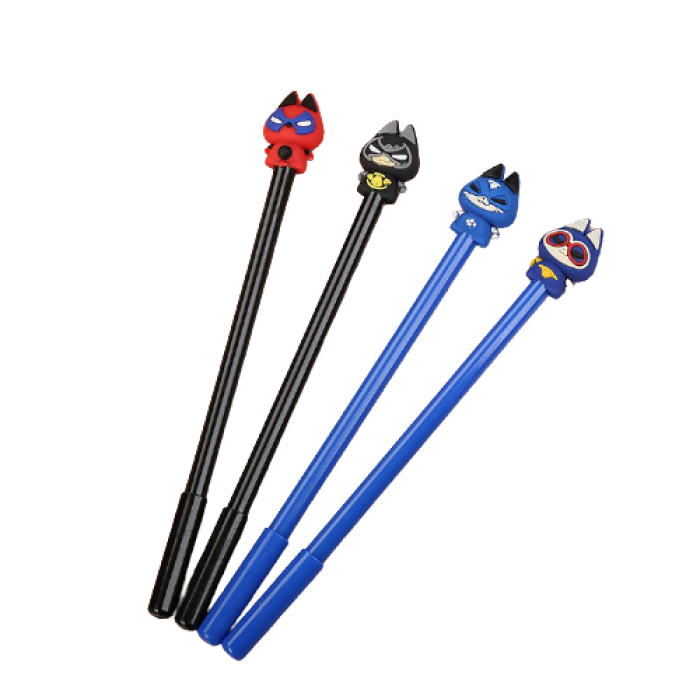 Cute Carton Cat Ball Point Pen School Kid Children Student Pen 4097