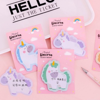 Unicorn Sticky Note Pad Office School Student Business Gift Prize 4077