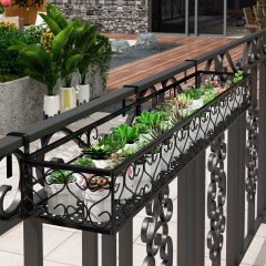 80cm Hanging Balcony Flower Rack Stand Pot Plant Garden 0143