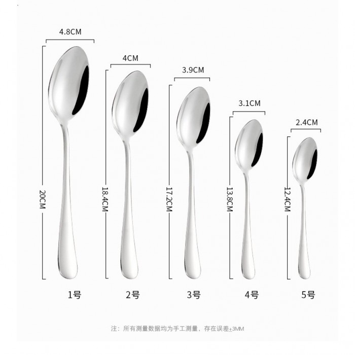 1010 Stainless Steel Spoon 1Pc 1202