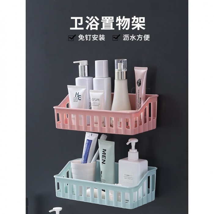 High Quality Bathroom Storage Rack  No Punch Hole Toilet Kitchen Storage 1256