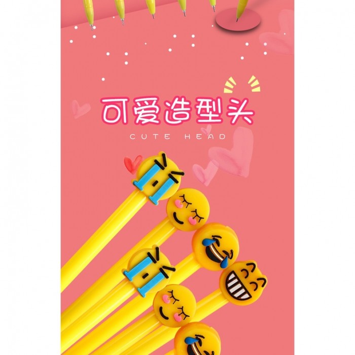 Smile Face Ball Point Pen School Kid Children Student Pen 4092