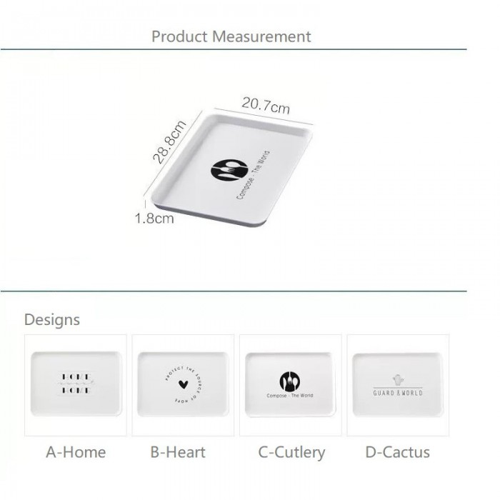 Breakfast Food Serving Tray Nordiac Creative Various Style  Anti Slip 1251
