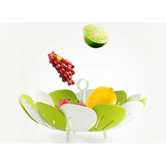 Creative Foldable Lotus Fruit Basket Display Decoratio Fruit Food Tray 1316-LOT