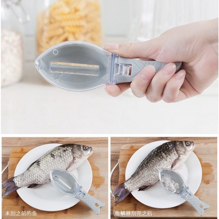 Fish Scale Remover Scraper With Cover 1389