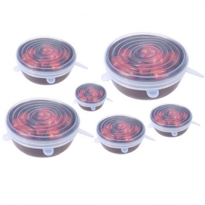 6Pcs Reusable Silicone Sealing Lids 1167