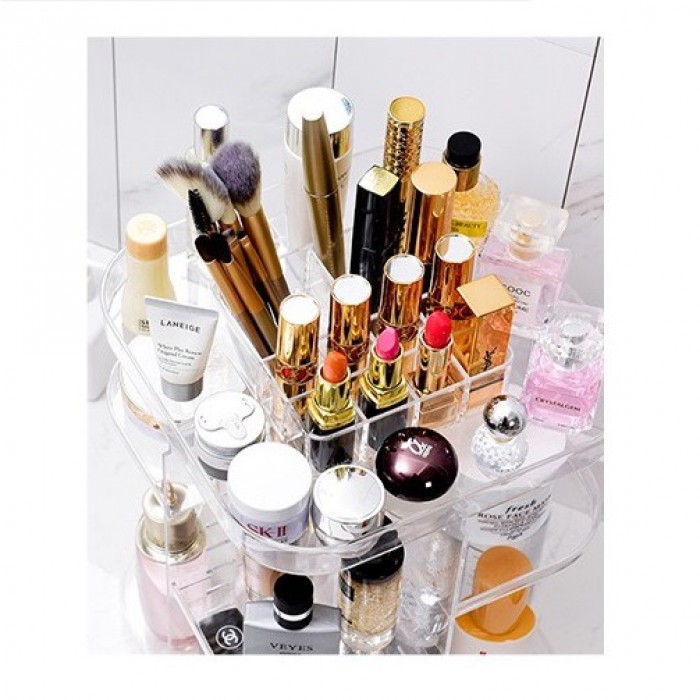 360 Degree Rotate Cosmetic Makeup Storage Box / Organizer 1033/1034