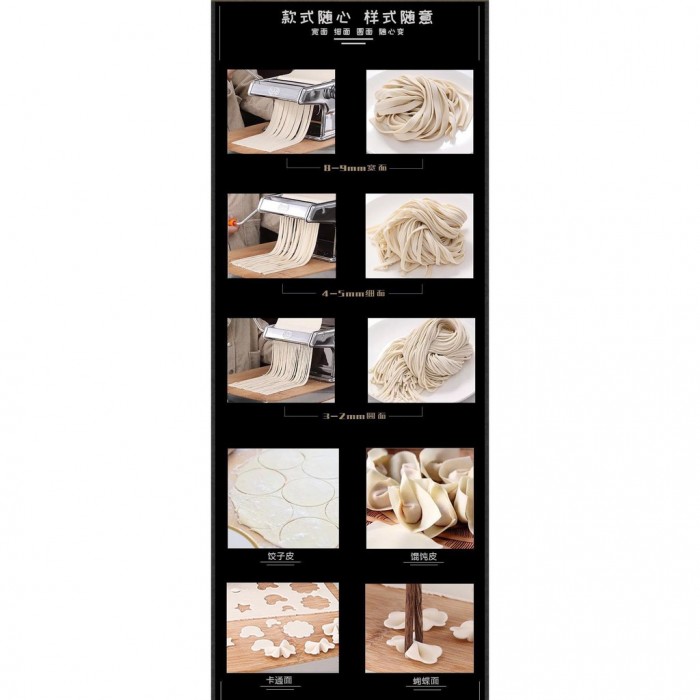 3 Blades High Quality Noodle Pasta Manual Handmade Machine Stainless Steel  0501 Noodle Maker