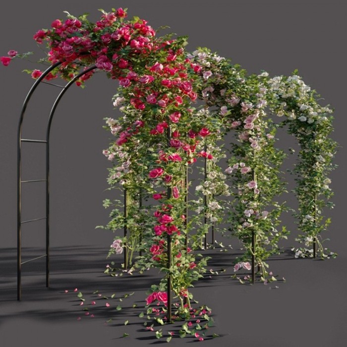 Iron Flower Arch Gerbang Besi Perkahwinan Wedding Arch Party Bridal Garden Decoration 0185