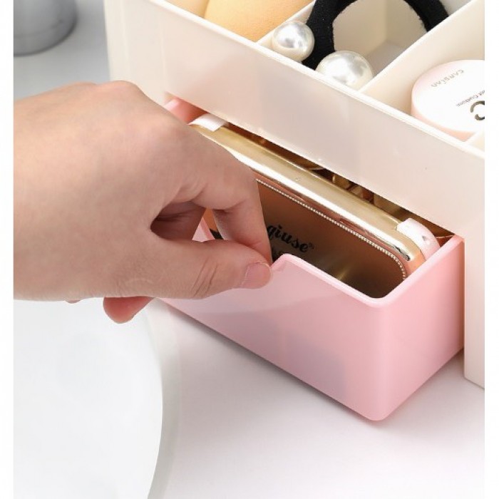 Table Top Cosmetic Make-up Box Home Storage Stationery 1185