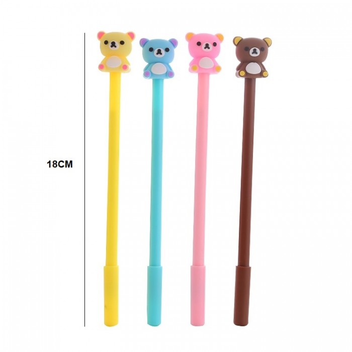 Bear Carton Animal Ball Point Cute Pen Stationery Children Student Prize Gift 4113 Alat Tulis