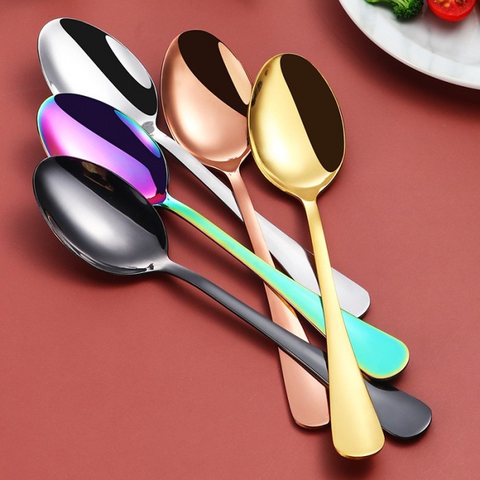 24Pcs Cutlery Stainless Steel Gold Gift Box Set Fork Knife Spoon Tea Spoon 0503/0504 Cutlery S