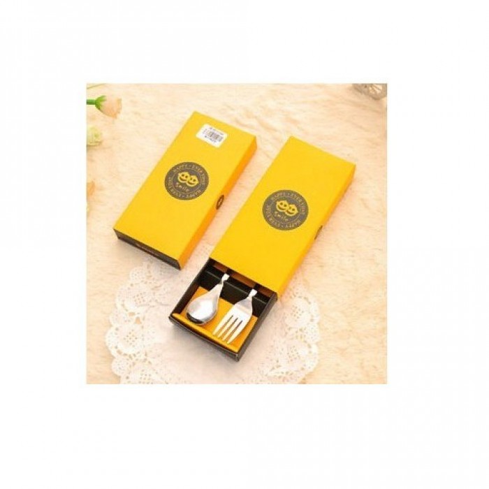 2 Pcs Set Spoon Fork Door Gift 4055 Set Sudu Garfu Spoon Gift Set Spoon Fork Set Cutlery Set C
