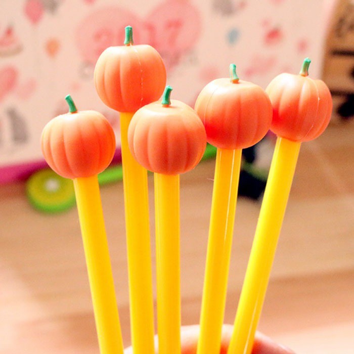 Pumpkin Carton Animal Ball Point Cute Pen Stationery Children Student Prize Gift 4119 Alat Tul