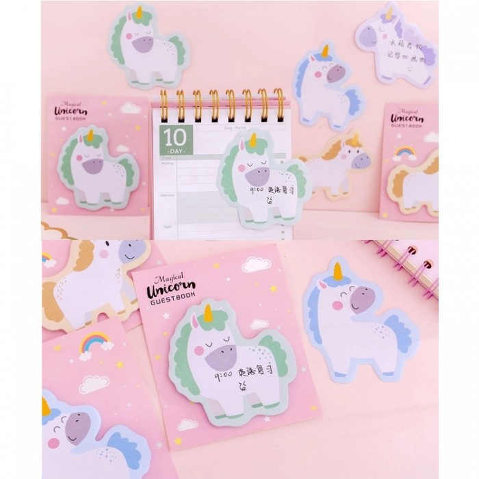 Unicorn Sticky Note Pad Office School Student Business Gift Prize 4077