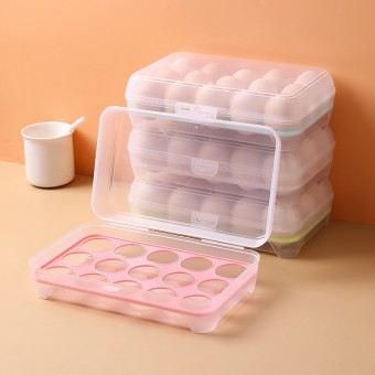 15 Grid Egg Storage Box Container Kitchen Refrigerator Frsh Box 1184