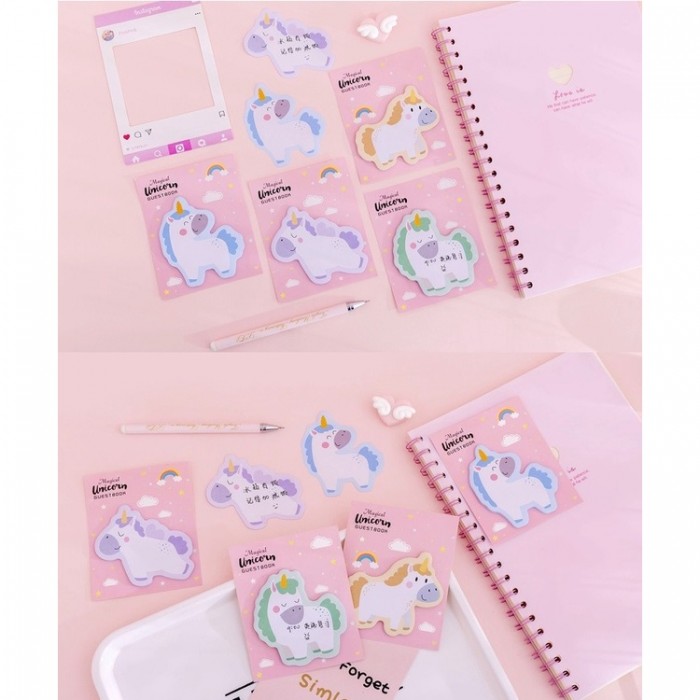 Unicorn Sticky Note Pad Office School Student Business Gift Prize 4077