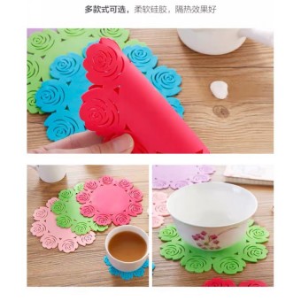 Rose Silicone Coaster Cup Coaster Table Mat 4074