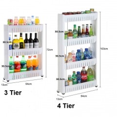 3 / 4-Tier Slim Wheel Space Saver Kitchen Rack 0033/0034