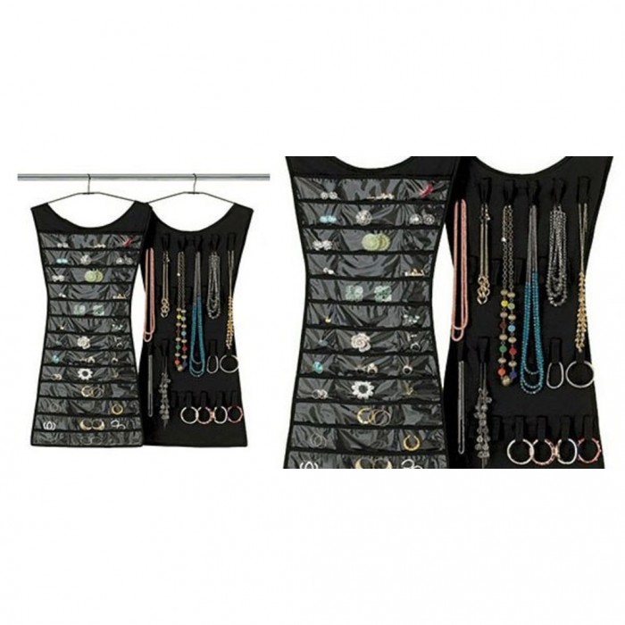 Little Black Dress 2 Sided Jewelry Organizer 1302