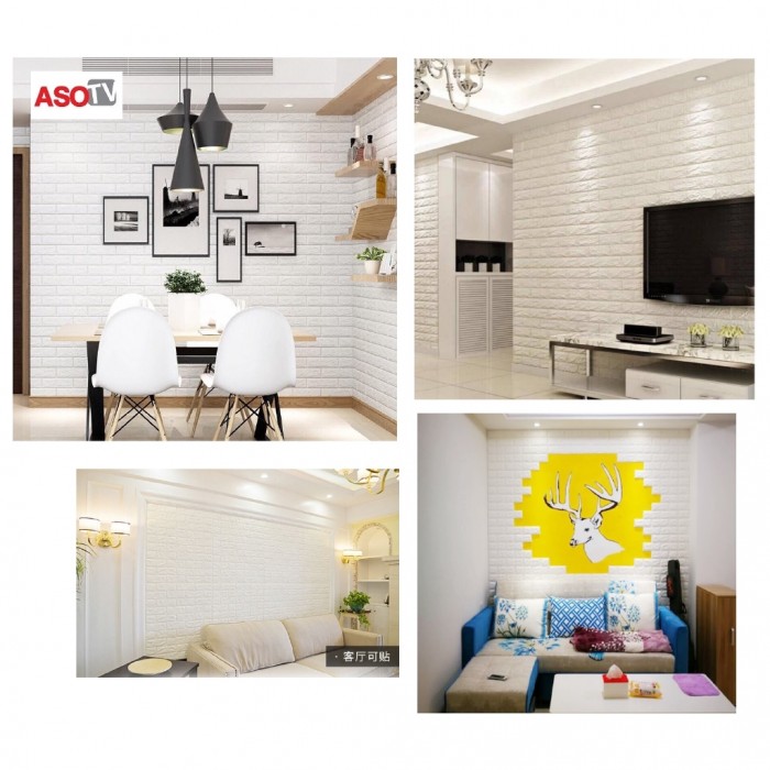 70x77cm 3D Wall Stickers PE Foam Wall Paper 7077