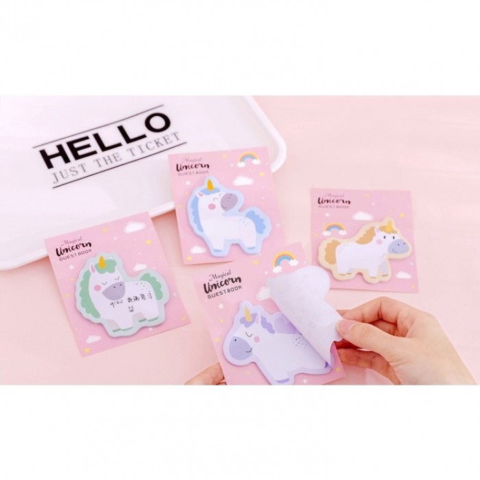 Unicorn Sticky Note Pad Office School Student Business Gift Prize 4077