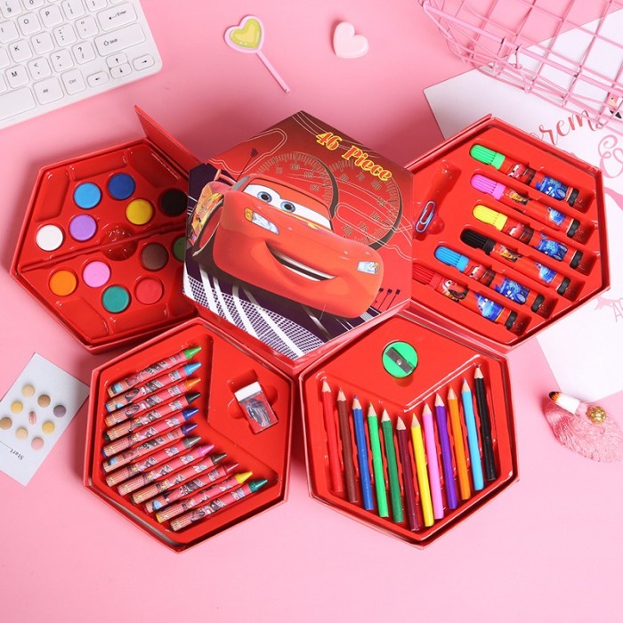 46 IN 1 Kids Coloring Drawing Set Stationery Gift Birthday Parties 4060