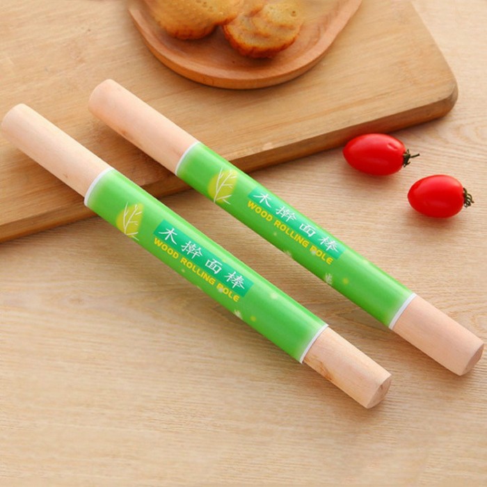 Wooden Dough Rolling Pin Pastry Dumpling Baking Tools 1385 Kayu Gelek Kuih