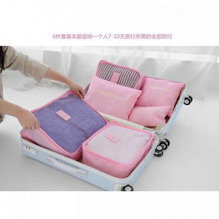 Extra Large 6 Pcs Travel Organizer Bags 3102