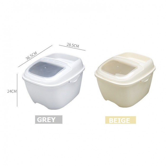 10KG Rice Storage Box / Food Container with Wheels and Stackable 0128