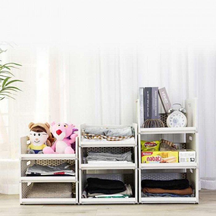 1 Pc Stackable Drawer Storage Rack Wardrobe Organizer 1070 / 1071